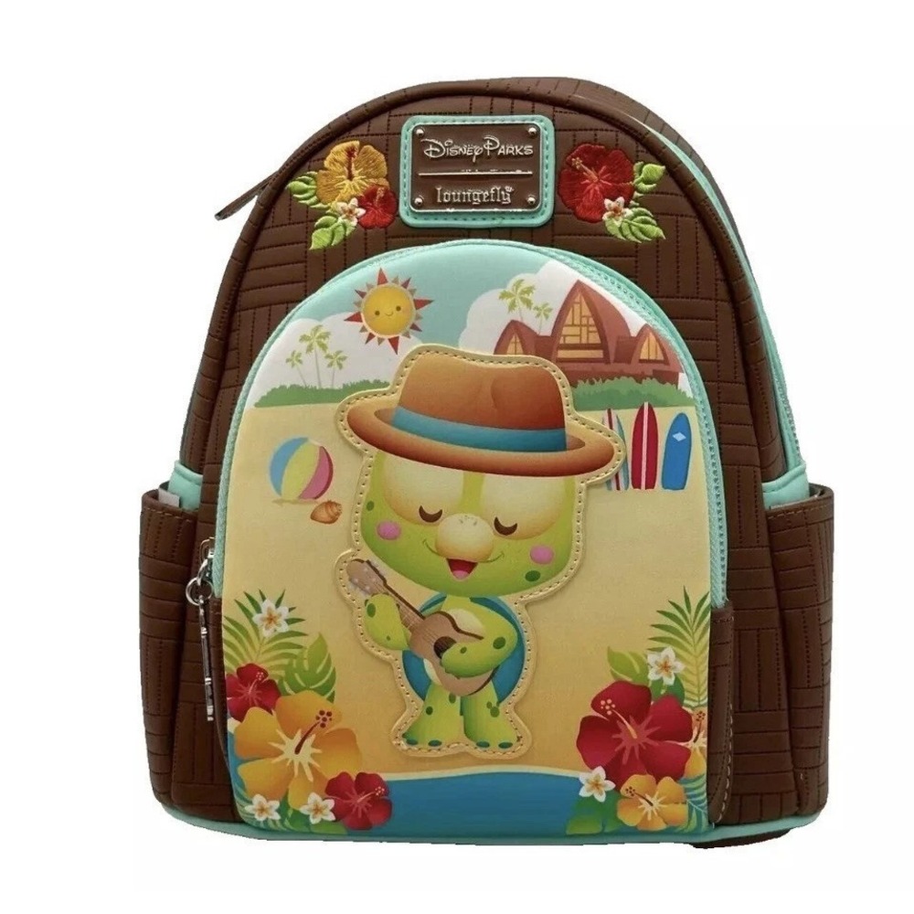 NEW Disney Parks Loungefly Mini Backpack Olu Mel Turtle Duffy